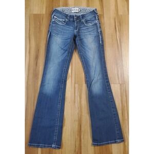 Ariat Women's Jeans Size 29 Long R.E.A.L. Entwined Mid-Rise Bootcut Rodeo Cowboy